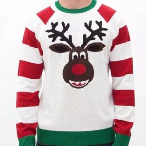 Ugly Christmas Sweater Reindeer Sweater